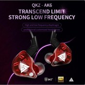 Resim Qkz Ak6 Evrensel 3.5 MM Hifi Ses Müzik Çağrı Kulaklık Kulak İçi Hafif Sporcu Telefonları Tablet İçin 