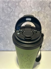 Resim high value ÇİFT İÇİM 500ML ASKILI TERMOS HAKİ (ARABA-OFİS- KAMP-OKUL) 