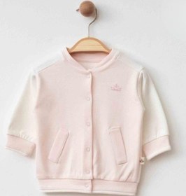 Resim Kız Bebek Pamuklu Organik Bomber Ceket-16176 Çok Renkli 