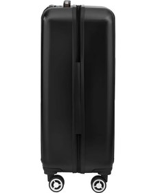 Resim Orta Boy %100 Polikarbon Valiz Parlak Siyah 1810 Siyah 