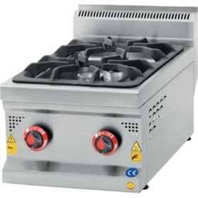Resim Csa İnox Karacasan Endüstriyel 600 Seri Set Üstü Doğalgazlı Çift Gözlü Ocak-73813 