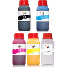 Resim QC Epson T7251 T7252 T7253 T7254 T725A Kartuş Mürekkep Seti 250ml 5 Renk 