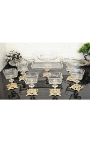 Resim Atabey Home 10 Parça Çeyiz Seti 3 Adet Sunumluk 1 Adet Salata Kasesi & 6 Adet Dondurmalık 