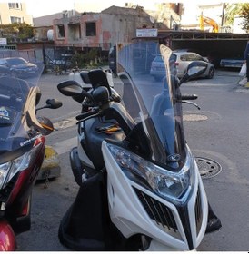 Resim Motocam Kymco G Dink 150 Ön Cam 2013 Model 66cm Füme Renkli 4mm 