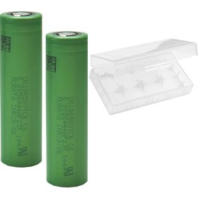 Resim Sony Vtc6 Pil (2 Adet) & Batarya - Şarj Edilebilir (Şarjlı Pil) - 3000MAH Us 18650 Li-Ion Batarya + Pil Kutusu Hediyeli 