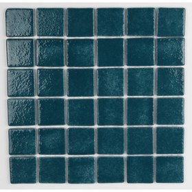 Resim MozaiKristaL Havuz Ve Tüm Yüzeyler Için 50x50x6 Mm Turkuaz Cam Mozaik ( 1 Koli = 1 M2 Fiyatıdır ) 