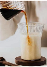 Resim The Mia Çizgili Cam Bardak 320 Ml Mıa75967 