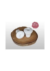 Resim Kütahya Porselen Tuzluk Biberlik Beyaz 