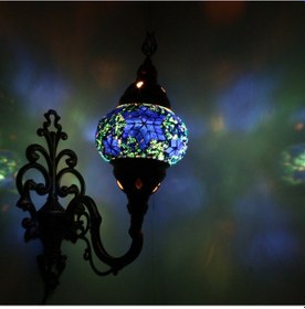 Resim Dekoratif MOZAİK APLİK OTANTİK DUVAR LAMBASI 