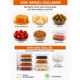 Resim Aksaray Arıcılık Bal Saklama Kapı Dikdörtgen - 750 ml (Petek Bal Için 1 Kg) 