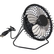 Resim DNR Bilişim Mini Usb Vantilatör, Metal Usb Cooling Fan Masaüstü Sessiz Mini Usb Masa Vantilatörüsiyah 