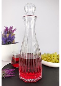 Resim Digithome Linea Cam Kapaklı Su Ve Meşrubat Sürahisi Karaf Şişe 750 Ml - Ln.kır.011.00.000 