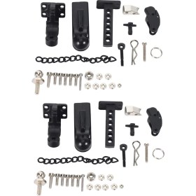 Resim Sanning 2x Metal Hitch Römork Kancası SCX10 90046 Trx4 1/10 Rc Paletli Araba Uzaktan Kumanda Araba Modeli Bebek Çocuk Için (Yurt Dışından) 