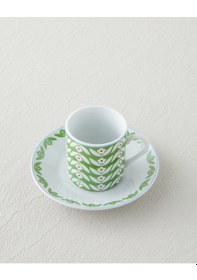 Resim English Home Nixie Flowery Porselen 12 Parça 6 Kişilik Kahve Fincan Takımı 80 Ml Yeşil-mavi Yeşil-mavi 