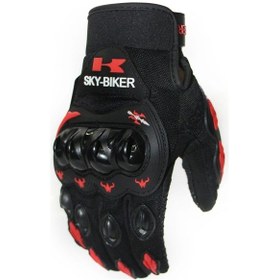 Resim Mdsj Sky Dokunmatik Ekran Motosiklet Eldivenleri, Sıcak Ve Kaymaz, Kış Ve Sonbahar Kullanımı Kızıl 