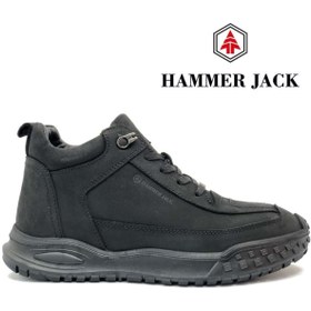 Resim Hammer Jack 102-24882-M Gustava Hakiki Deri Casual Erkek Bot SİYAH-NUBUK 