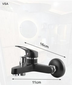 Resim Mat Delta Siyah Robot Yağmurlama Tepe Duş Seti Banyo Lavabo Evye Batarya Seti Siyah 