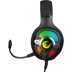 Resim Rampage RM-K77 Vıpera Siyah USB 7.1 Version Rgb Ledli Gaming Oyuncu Mikrofonlu Kulaklık 