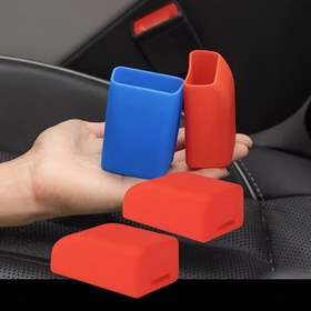 Resim 4-Lü Evrensel Silikon Otomatik Kemer Kapağı - Çizik Direnci Yüksek Lateks Koruyucular, Kolay Kurulum, Dayanıklı Malzeme, Çoğu Araç İçin Uygun 