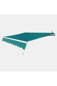 Resim ENLIS 400x250 Yeşil Polyester Tente Balkon Bahçe Teras Güneşlik Gölgelik Tente 