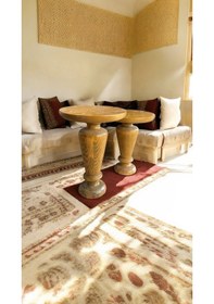 Resim Simillo Wood Ahşap 2'li Set Mantar Yan Sehpa Modern Fiskos / Koyu Ceviz Renkli / Kod:49064513210101 Koyu Ceviz 