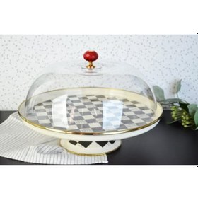 Resim Paçi Kek Fanusu Dama Eliteclas 30 Cm Mtl-201300 Çoklu Renk 