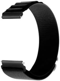 Resim Gpack Samsung Galaxy Watch 4 Classic 42mm ile Uyumlu Ayarlanabilir Kademeli Naylon Kordon, Siyah 