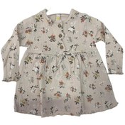 Resim Babydoll Elbise Via Ekru-10794 Ekru 