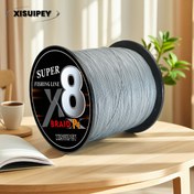 Resim 8 iplik gri PE balıkçılık hattı - Dayanıklı, aşınmaya dayanıklı, yüksek görünümün braided balıkçılık hattı deniz, kıyı ve fly balıkçılığı için (500m/546yd) 
