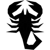 Resim Geometrik Akrep Oto Motor Laptop Duvar Folyo Sticker 20x26 Cm 