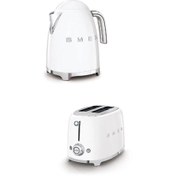 Resim Beyaz Kettle Ve 2x1 Ekmek Kızartma Makinesi Seti 