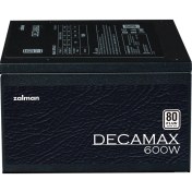 Resim Zalman ZM600-LX3(DECAMAX600W) 80+ Plus Yüksek Koruma Devre Tasarımı Güç Kaynağı 