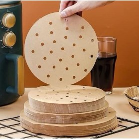 Resim Hype Store Orret Home 100 Adet Air Fryer Pişirme Kağıdı Tek Kullanımlık Hava Fritöz Yağ Geçirmez Yapışmaz Gıda 