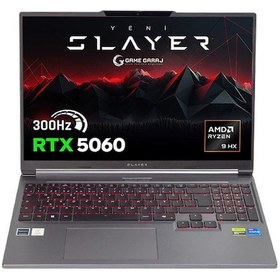 Resim Game Garaj Slayer R9T-5060-C7 R9-8945HX 16 GB 1 TB SSD RTX5060 16" Free Dos Dizüstü Bilgisayar 