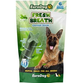 Resim Eurodog Fresh Breath Naneli Çubuk Köpek Ödül Maması 6'lı 2 x 100 G 
