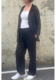 Resim Mia Butik Kadın Güneş Keten Siyah Takım Siyah 