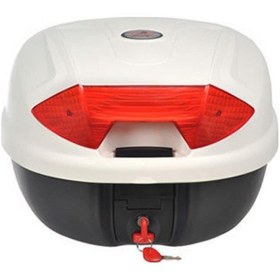 Resim Arwiç Arwic Motosiklet Çanta 33 Lt Beyaz Renk Kızaklı Full Aparatlı 