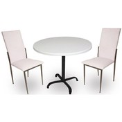 Resim Beymobilya Indigo Werzalit Yuvarlak - Gözde 2Li Mutfak Masa Takımı (90 Cm Ça 