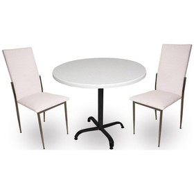 Resim Beymobilya Indigo Werzalit Yuvarlak - Gözde 2Li Mutfak Masa Takımı (90 Cm Ça 