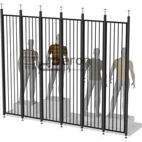 Resim Fence Vitrin Arkası Seperatör - 305cm / 300cm / siyah 