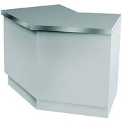 Resim Öztiryakiler Nötr Servis Bankosu Açılı Ara Raflı 150x70 CM 