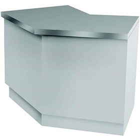 Resim Öztiryakiler Nötr Servis Bankosu Açılı Ara Raflı 150x70 CM 