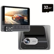 Resim Motion003 Araç Kamerası Hd 1080p 4.0" Ips, Gece Görüşü, Geniş Açı, 32gb Kart, Çift Lens 