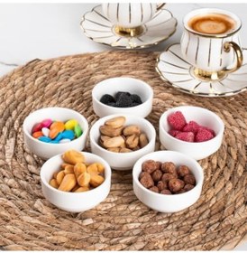 Resim 15688 6lı Sunumluk Kase Mini Çerezlik Şekerlik Reçellik Sosluk Çerezlik Kase Seti Diğer 