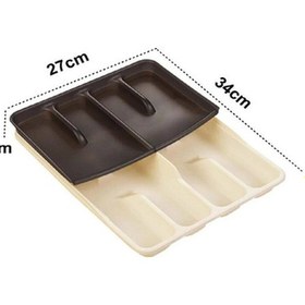 Resim Reis Home Moonstar Çekmece Içi Kaşıklık 9 Gözlü Çift Katlı Çatal Bıçak Organızer 34 x 27 CM 