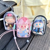 Resim Anime Temalı PVC Şeffaf Tek Omuz Çantası - Sevimli Karakter Tasarımı, Kadın Moda Aksesuarları için Fermuarlı Toz Geçirmez Saklama Kılıfı (Parlak Pembe/Beyaz/Şeffaf/Siyah), Anime Çanta, Aksesuar Düzenleyici, Anime Esinlenmiş Tasarım, Dokuma Sap Tasarımı 
