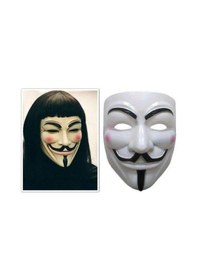 Resim V For Vendetta Maskesi, Cadılar Bayramı Maske Kostüm Partisi 