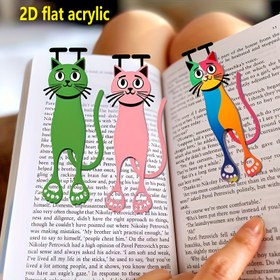 Resim 3 Adet Renkli Kedi Kitap Ayracı, Çift Taraflı Dayanıklı PMMA Malzeme, Okuyucular ve Kedi Severler İçin Sayfa İşaretleyiciler, Ofis ve Okul Kullanımı İçin Mükemmel, Sevimli Kitap Ayracı, Şirin Kitap Ayracılar, Okuma Aksesuarları, Eğlenceli Tasarım, Yüksek Kaliteli Akrilik, Sağlam Sayfa Tutucu, Çoklu Paket Kitap Ayracı, Fonksiyonel Aksesuarlar, Kitap Tutkunları, Ofis Çalışanları 