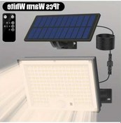 Resim Pazly Dundun 172 Adet Sıcak Işık Led Hareketli Güneş Enerjili Dış Mekan Lambası, 3 Mod, Uzaktan Kumanda, Veranda Patio Bahçe 