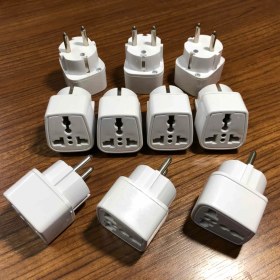 Resim Kelepir Fırsatlar 10 Adet Üniversal Çevirici Amerikan Ingiliz Fiş Dönüştürücü Türk Tipe Çeviren Adaptör Topraklı Model 